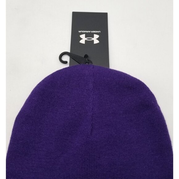 Under Armour ZOA Energy Drink (The Rock) Purple Beanie Winter Hat OSFA New Tags - Picture 4 of 5